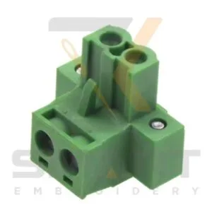 L Type Female Connector 2 Holes For DAHAO Drivers Embroidery Machine Parts E12-CZ-L2-F